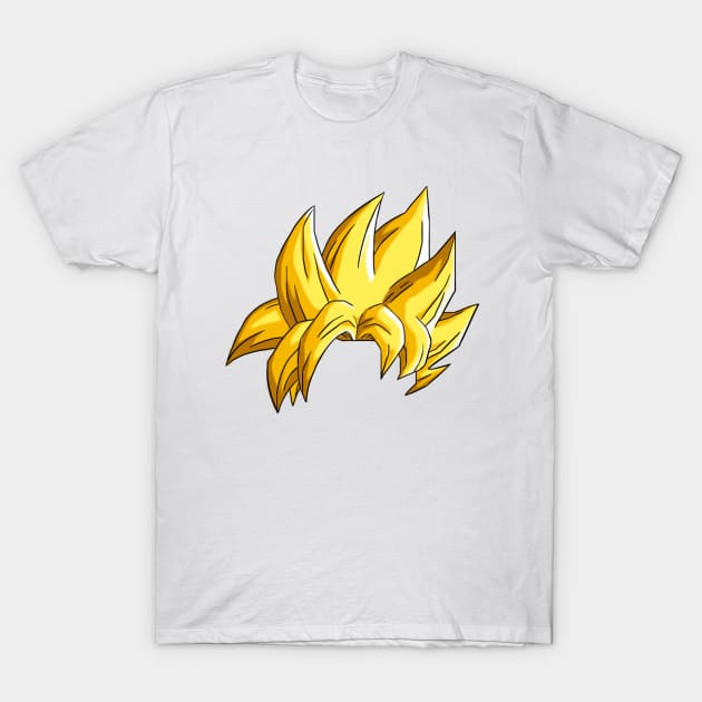 Goku Super Saiyan Hair T-Shirt by WilkoKing